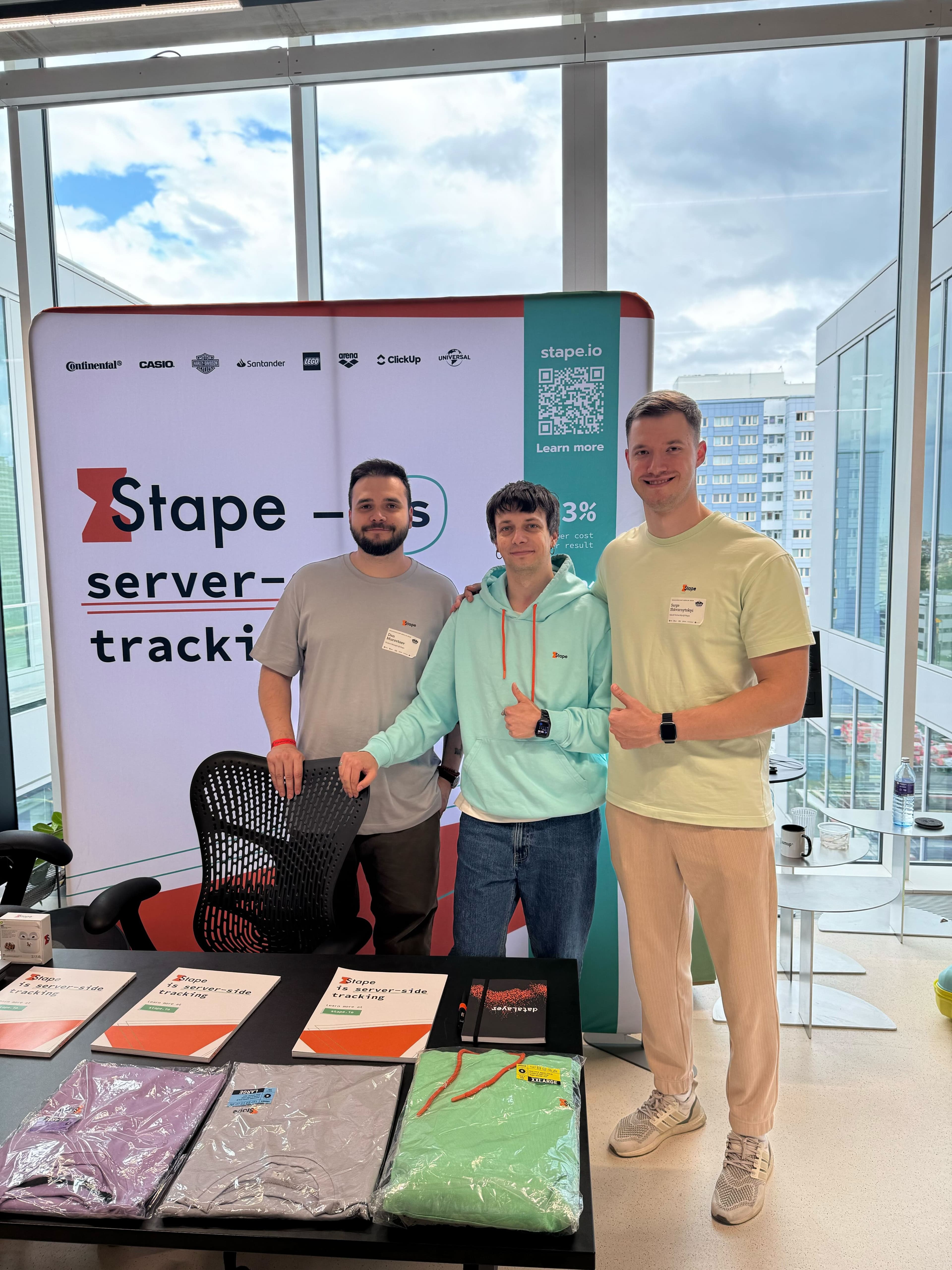 Stape stand at MeasureCamp Berlin