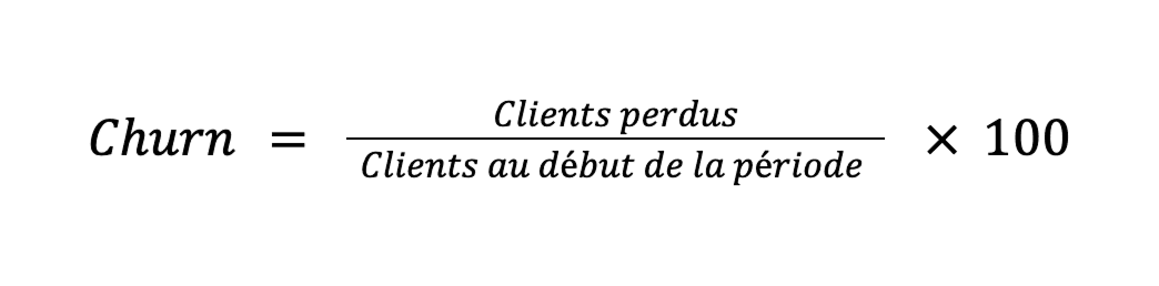 Formule de calcul du taux de churn