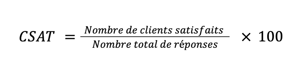 Formule de calcul du CSAT