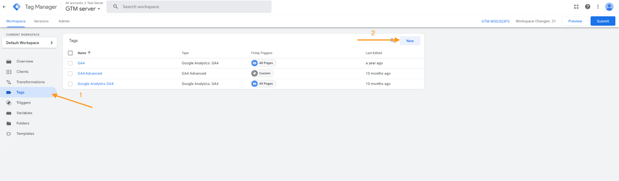 Create the Tradedoubler  tag