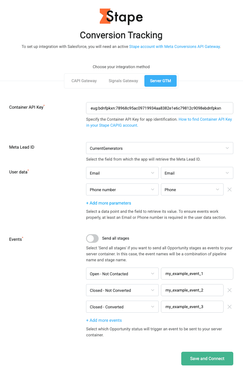 Configuration with server GTM
