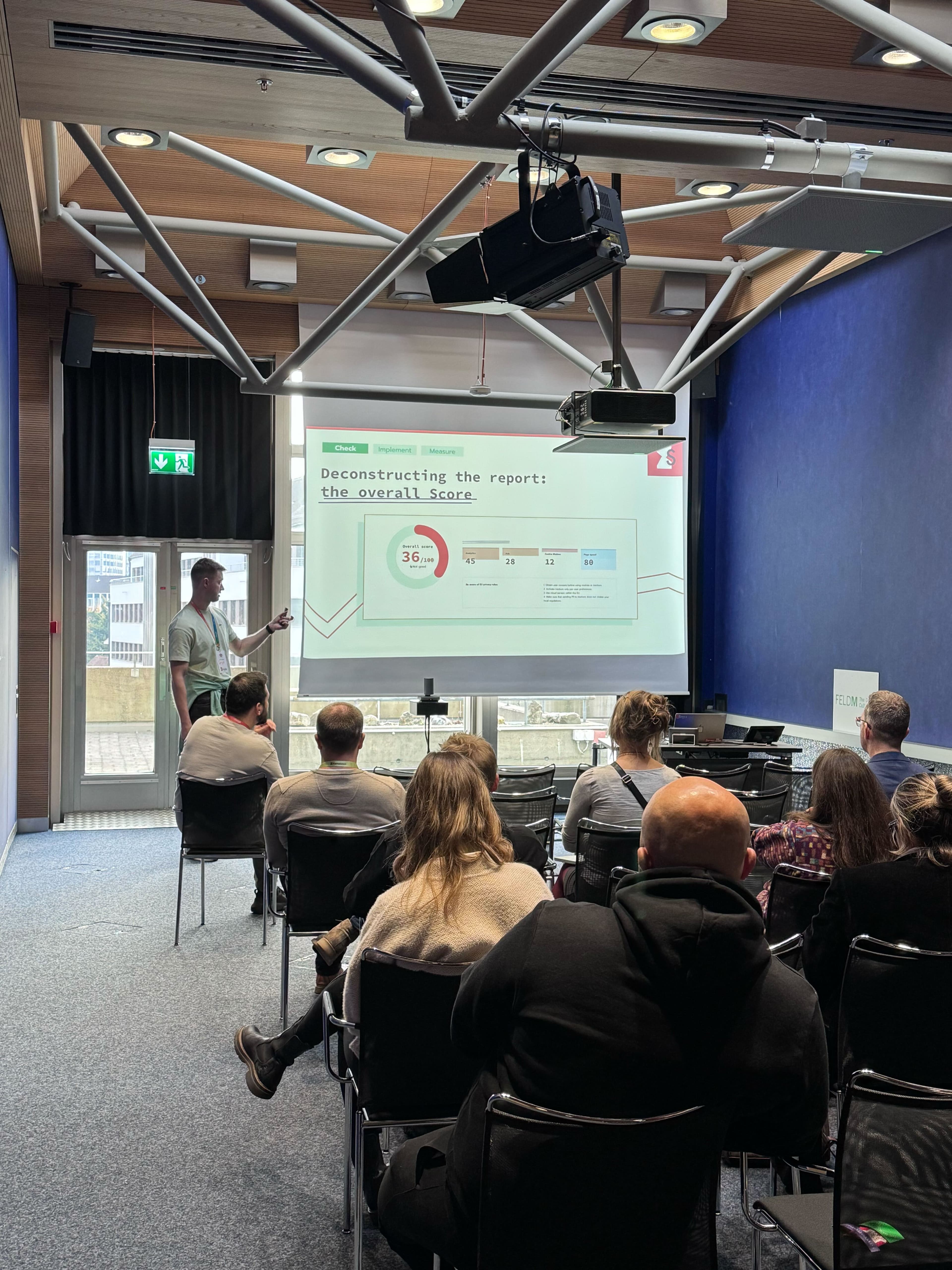 See Stape in action at MeasureCamp Zurich 2025 - Serge presenting