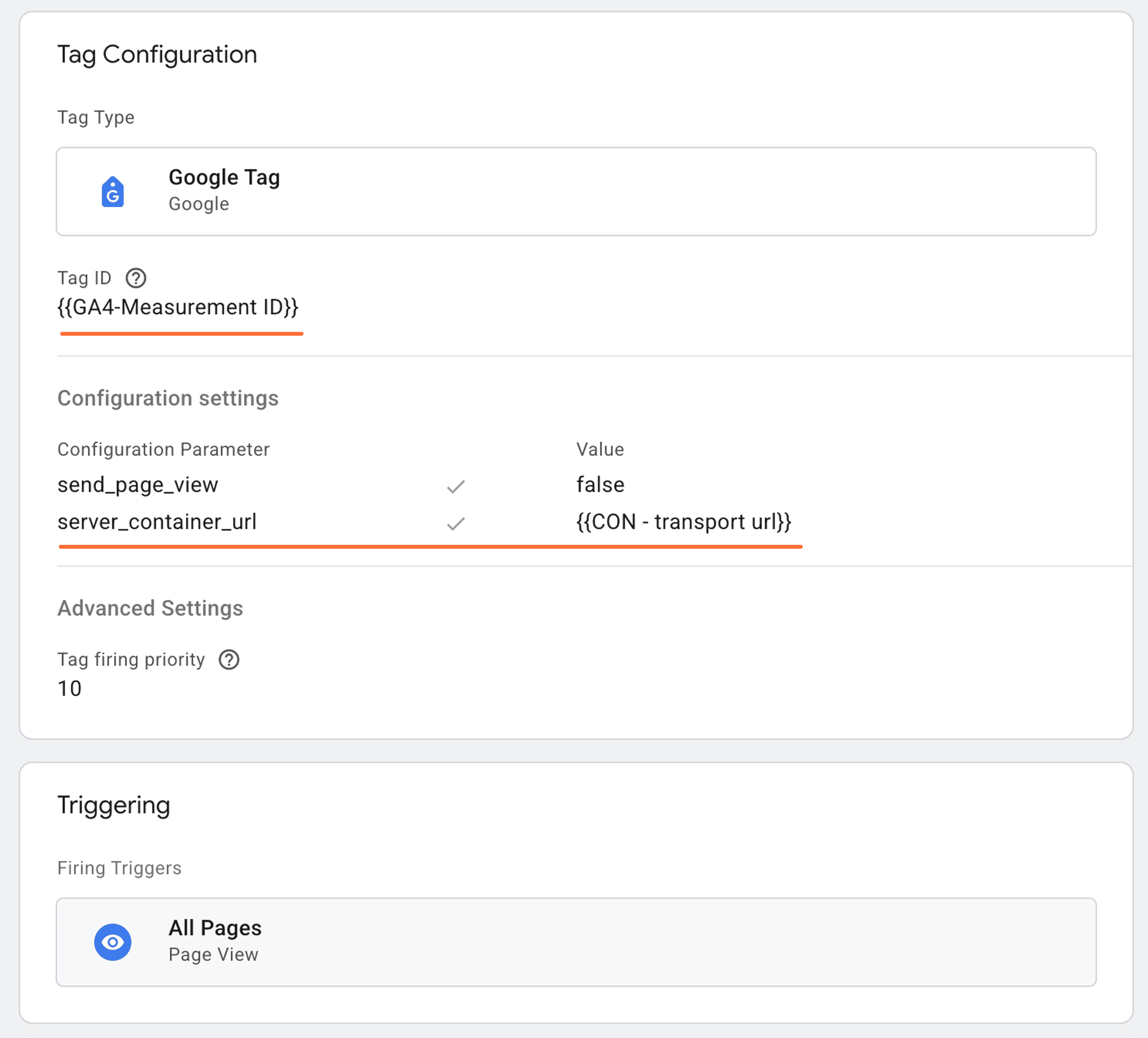 Add your server container URL to Google Tag settings &nbsp; &nbsp; &nbsp; &nbsp;