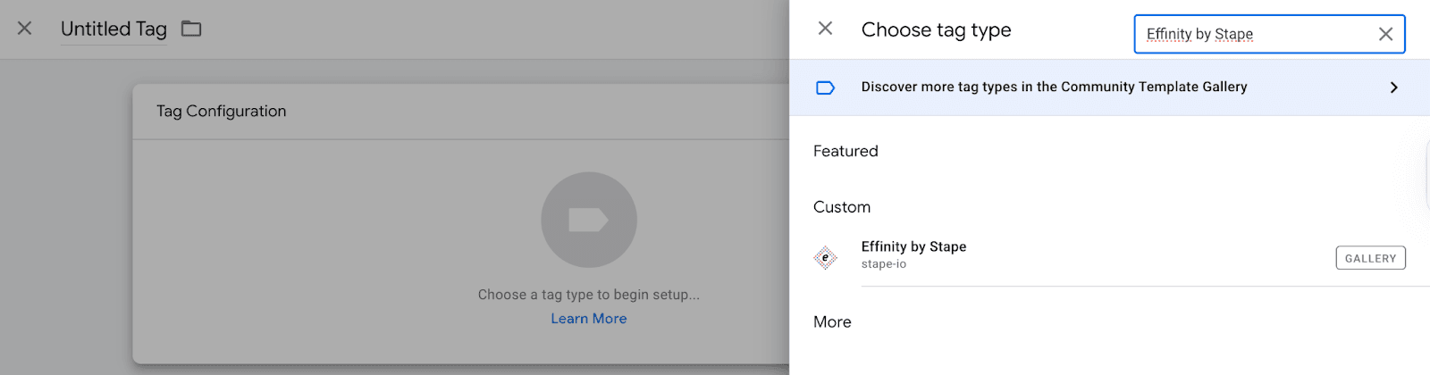 Effinity as a tag type
