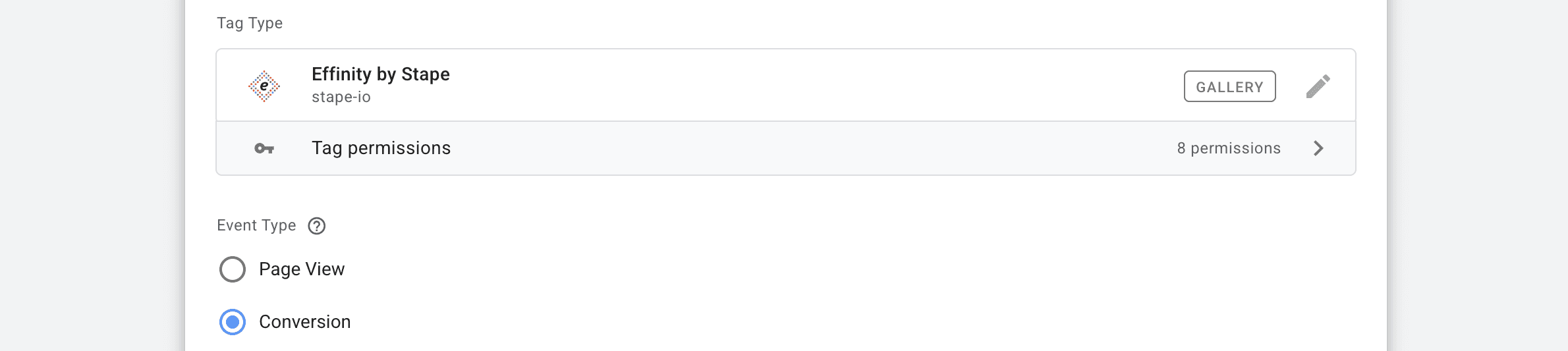 Conversion as event type