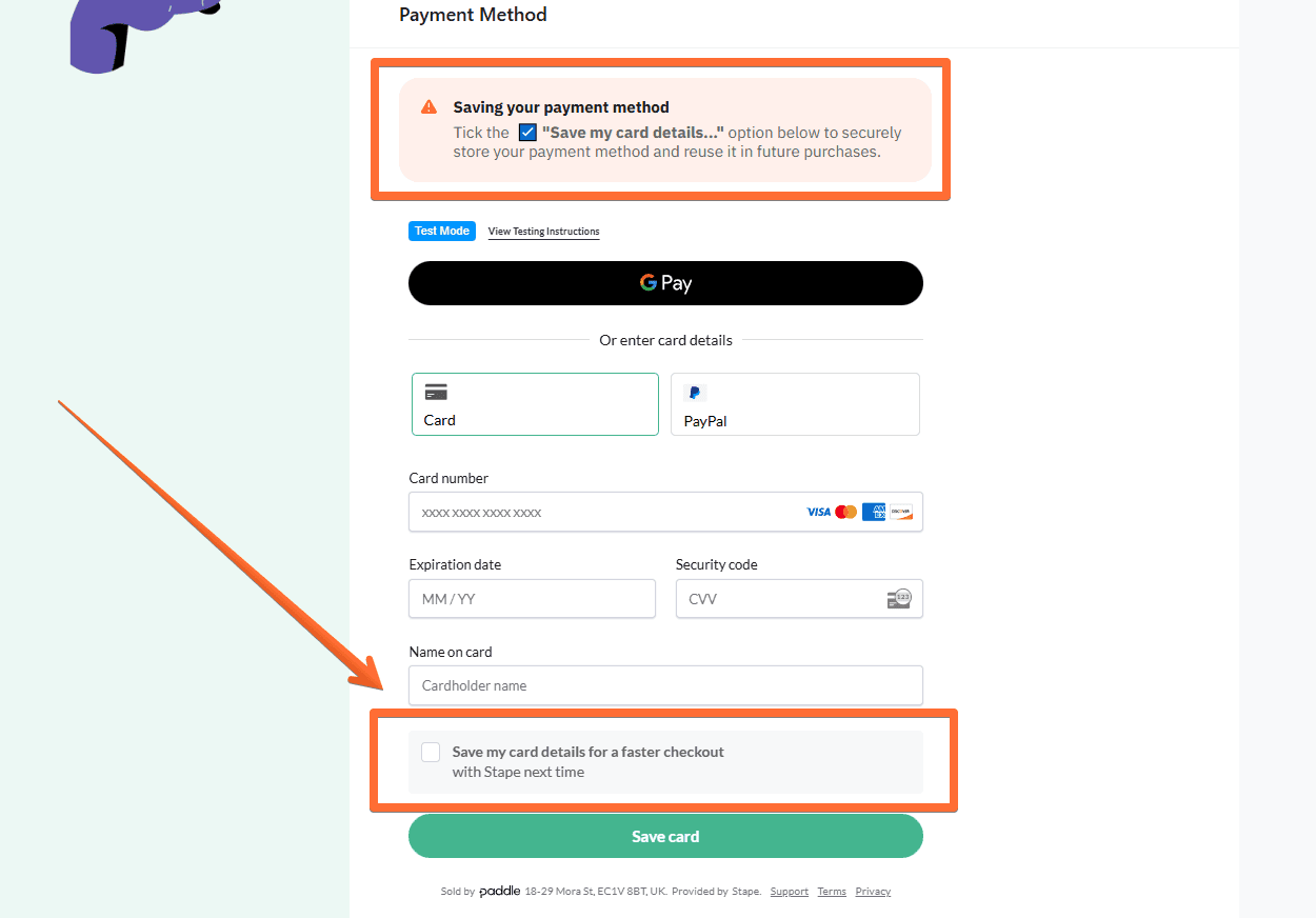 Be sure to tick this box!