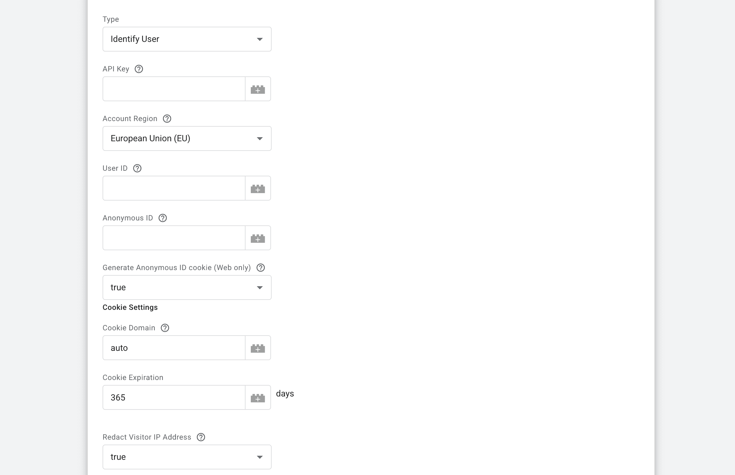 Identify User form to fill out