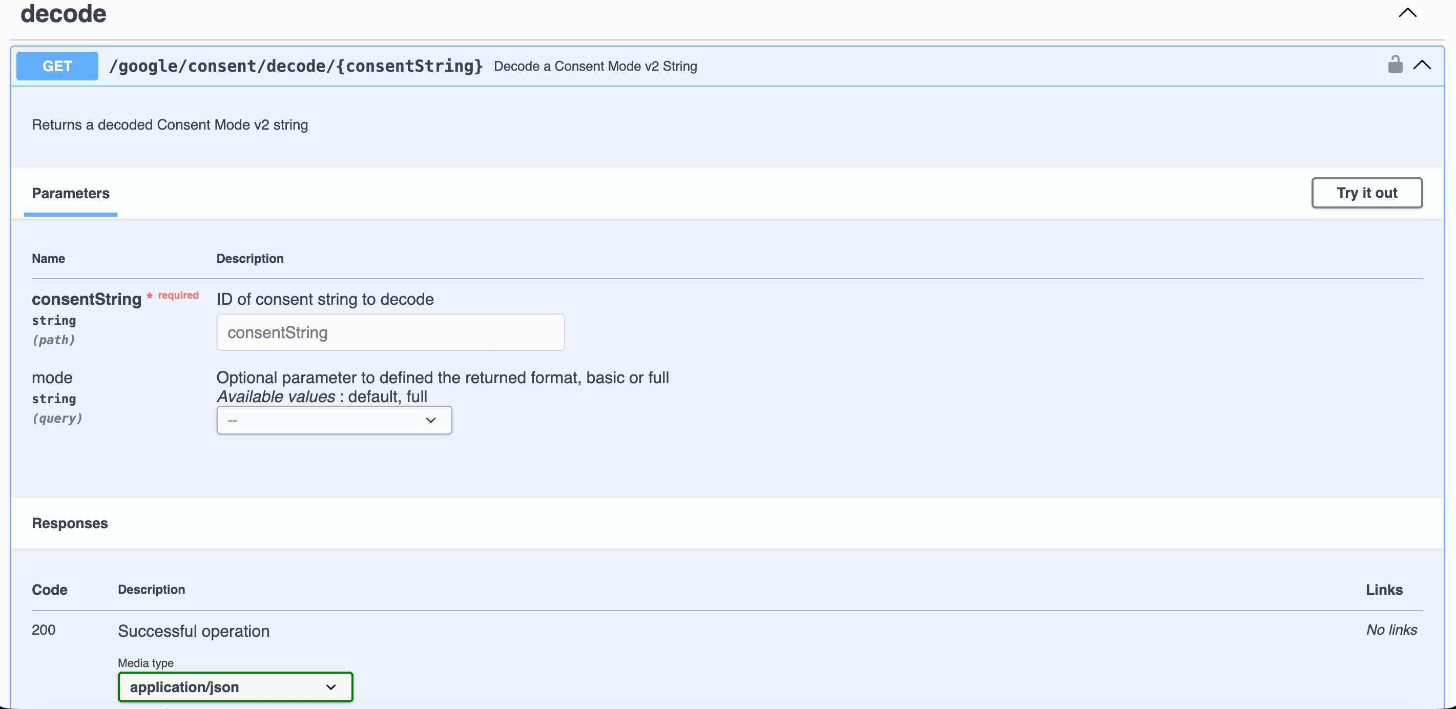 Analytics Debugger OpenAPI&nbsp;