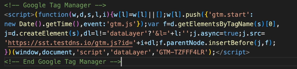 Update the script on the website