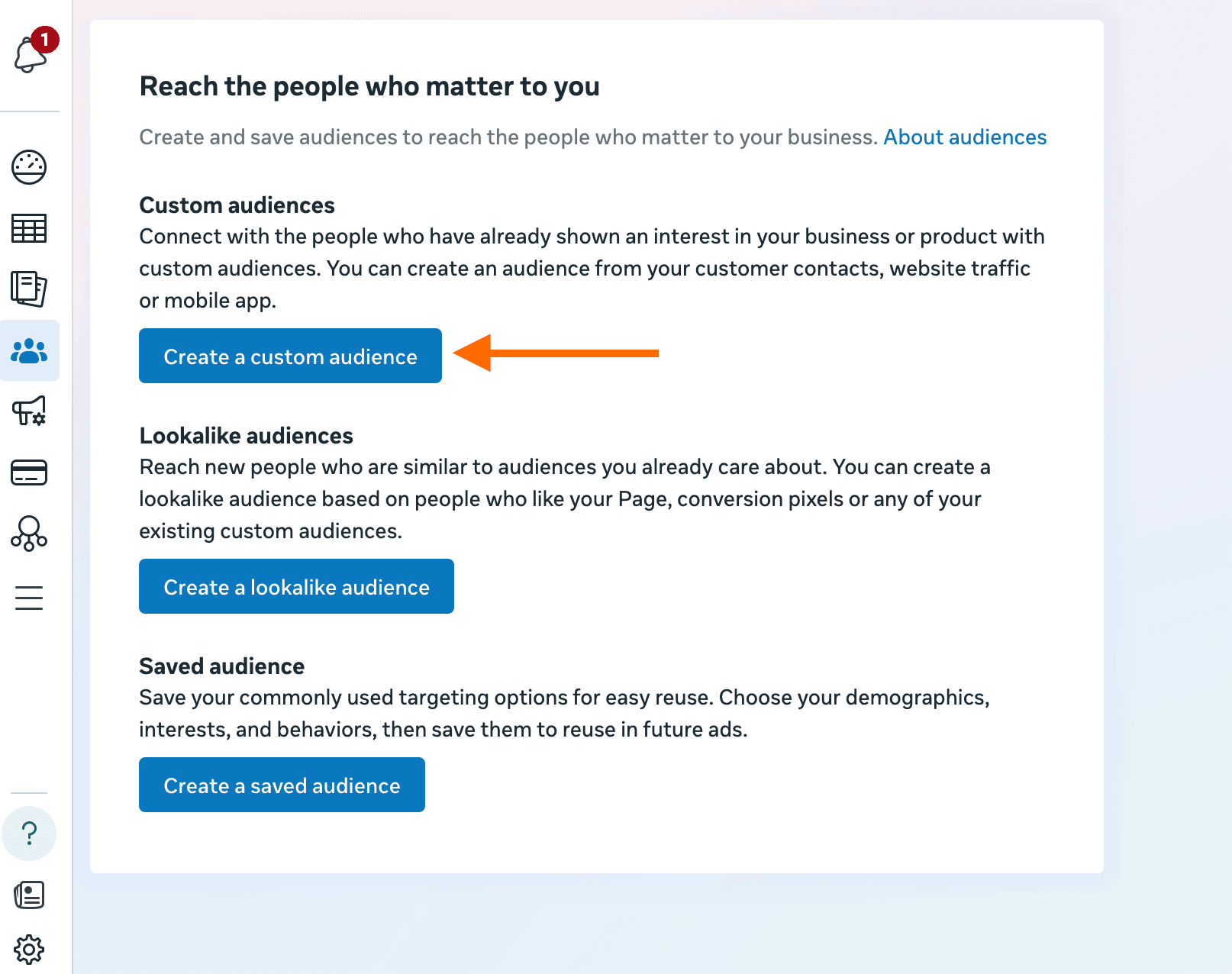 Create Custom Audience