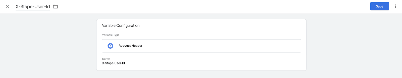 Variable configuration