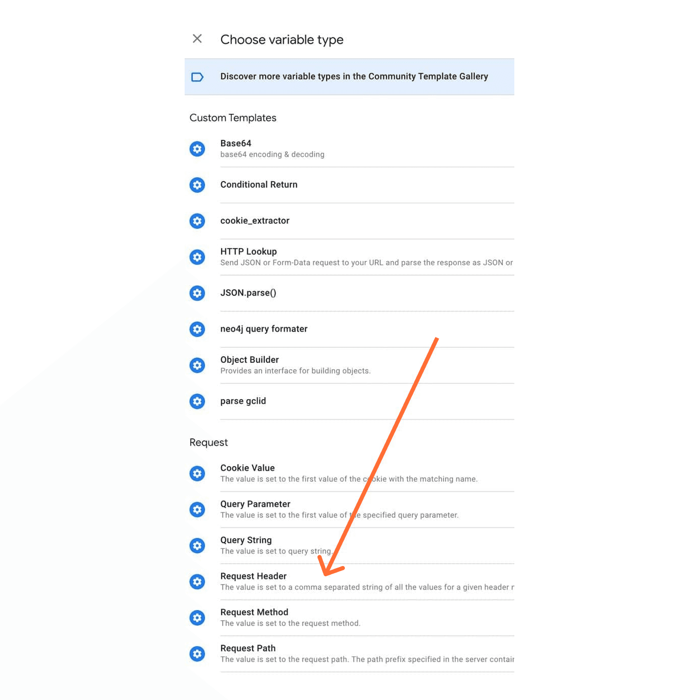 Request Header variable