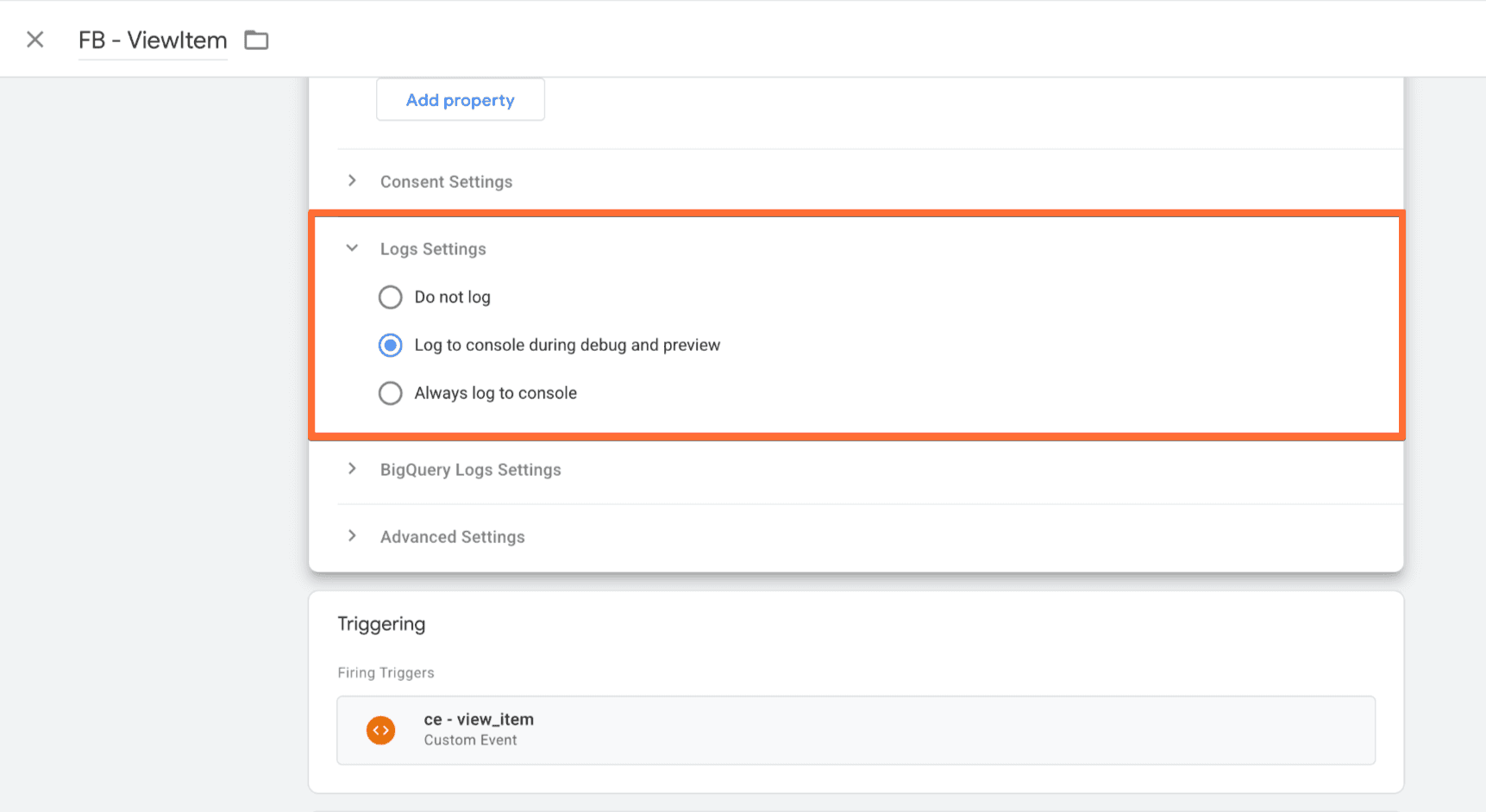 Logger tag pre-requisites