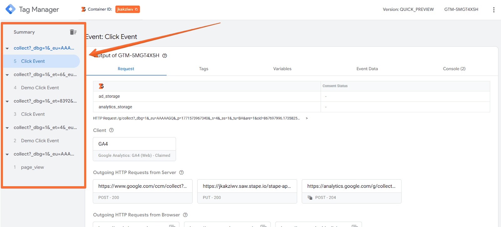 Summary (event timeline)