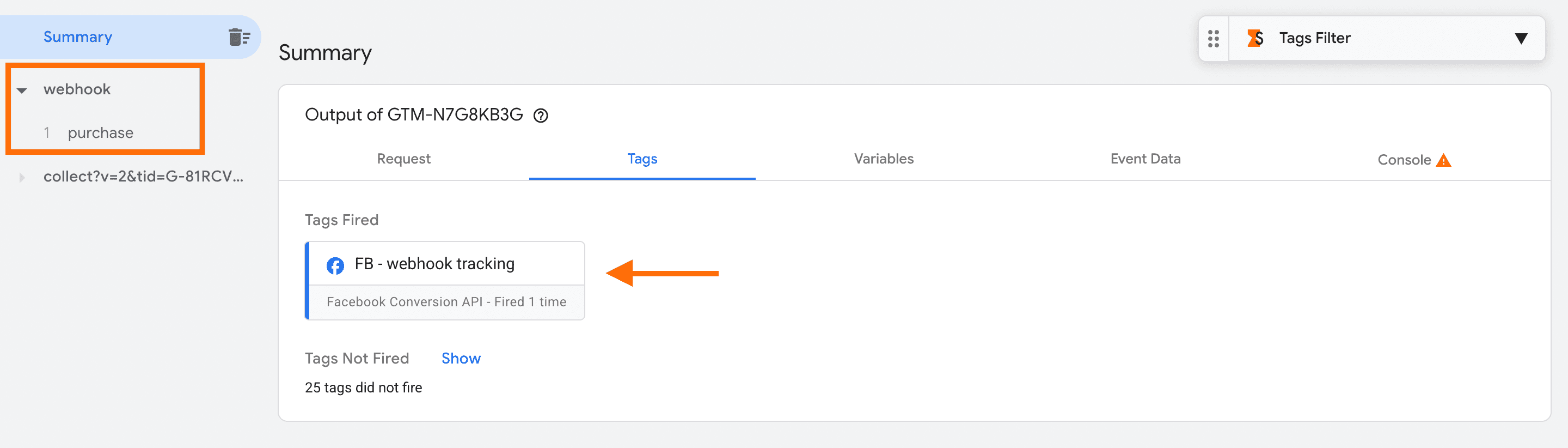 Webhook in Preview and Debug Mode