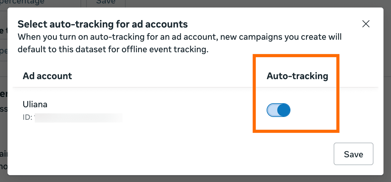 Auto-tracking toggle