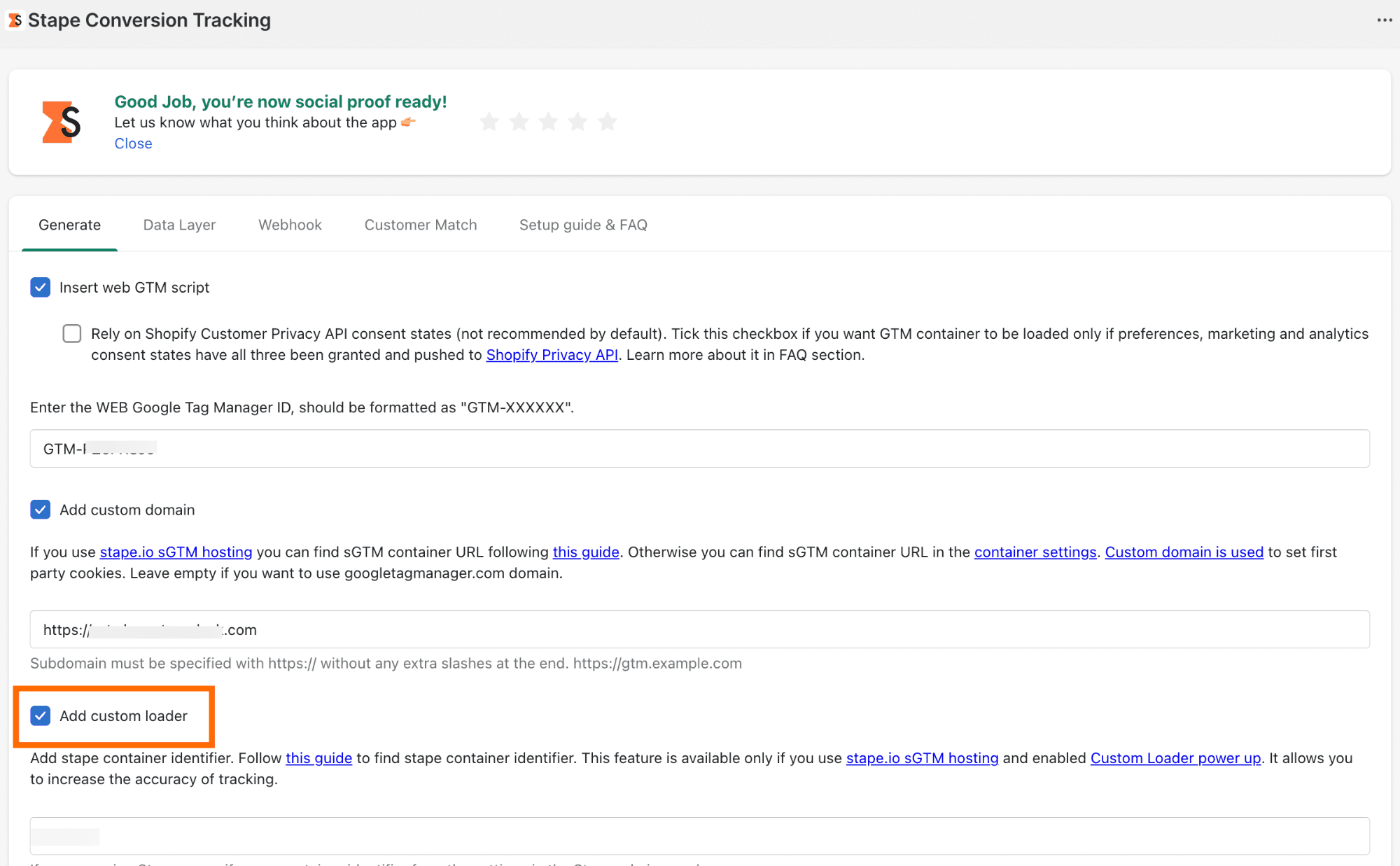 Custom loader in CMS app