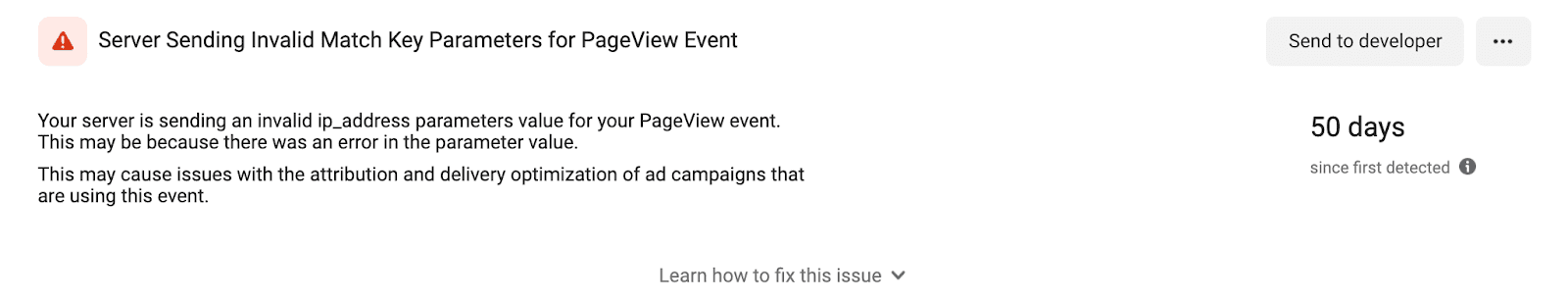Server sending invalid match key