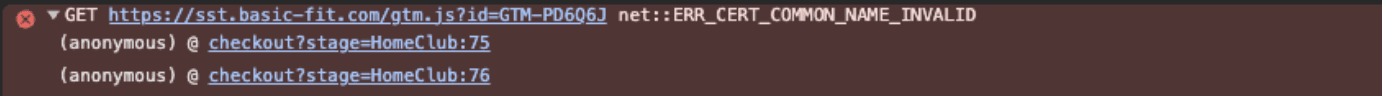 ERR_CERT_COMMON_NAME_INVALID error