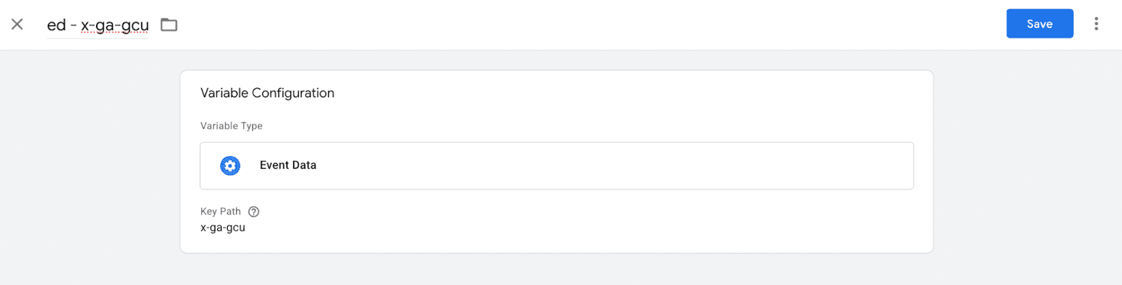 Variable Configuration