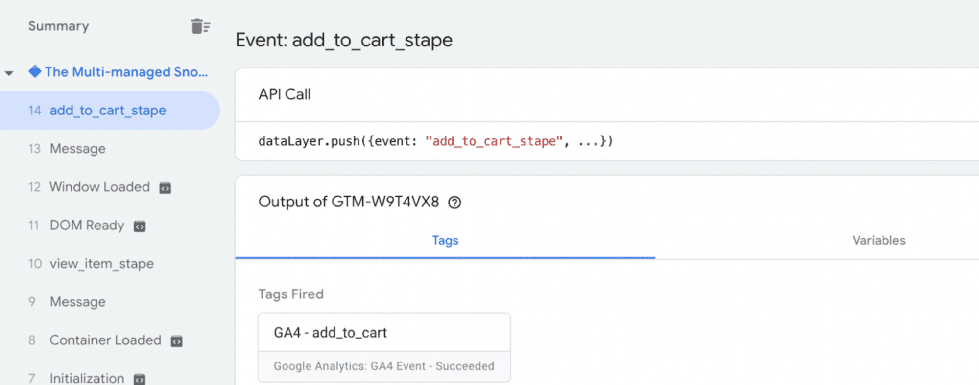 Debugging Triggered Events in GTM