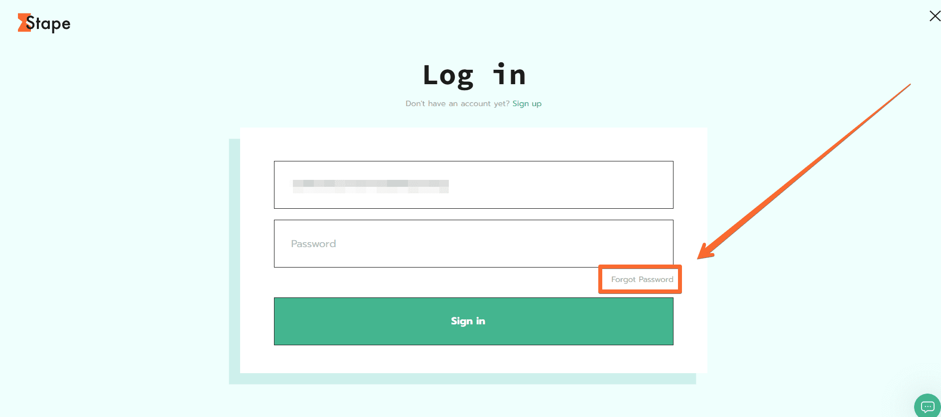 Forgot password