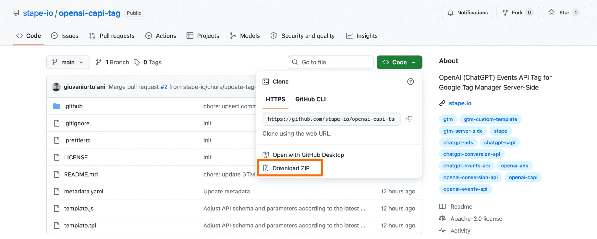 openai ads events api tag in github