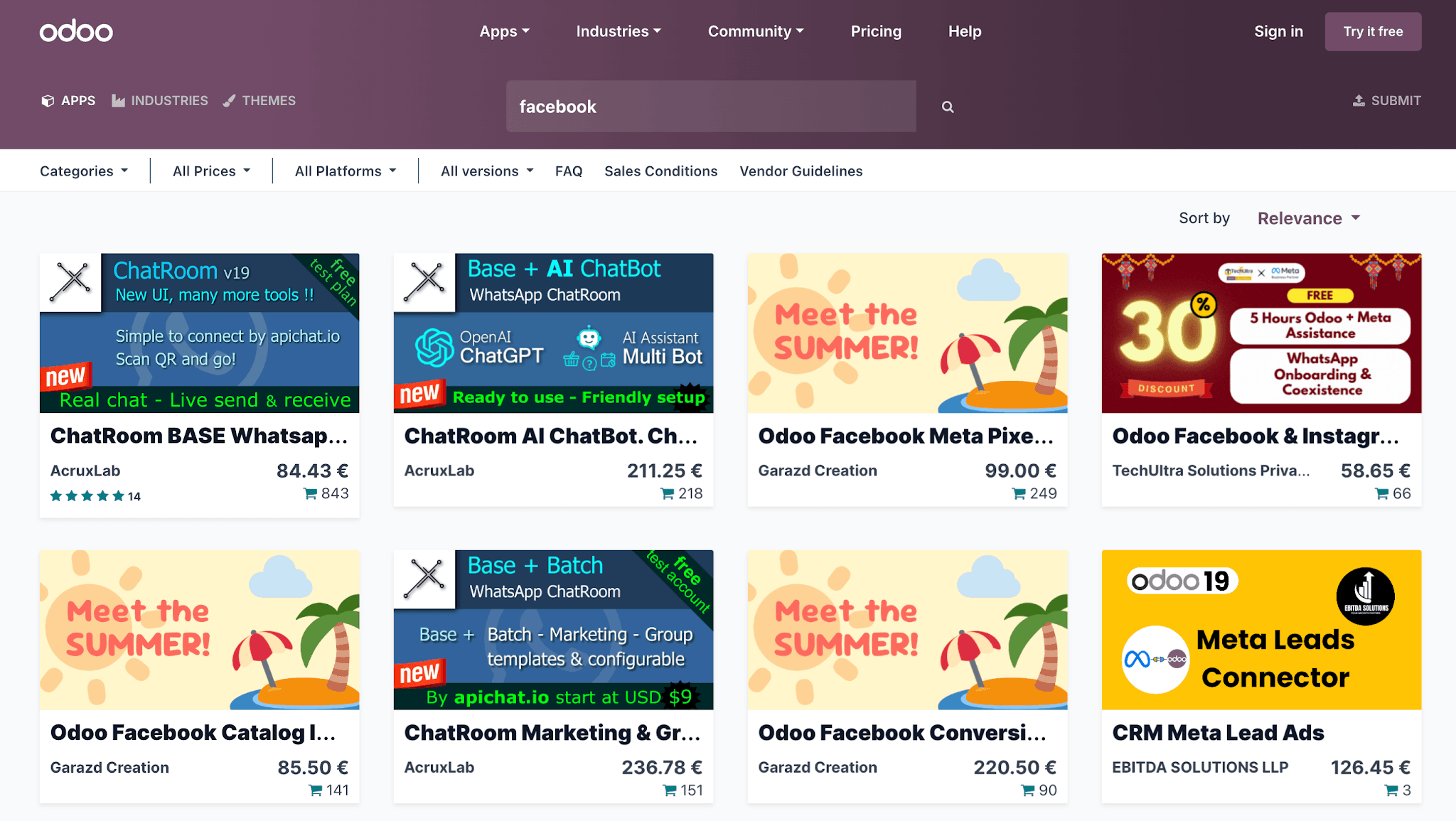 Odoo marketplace