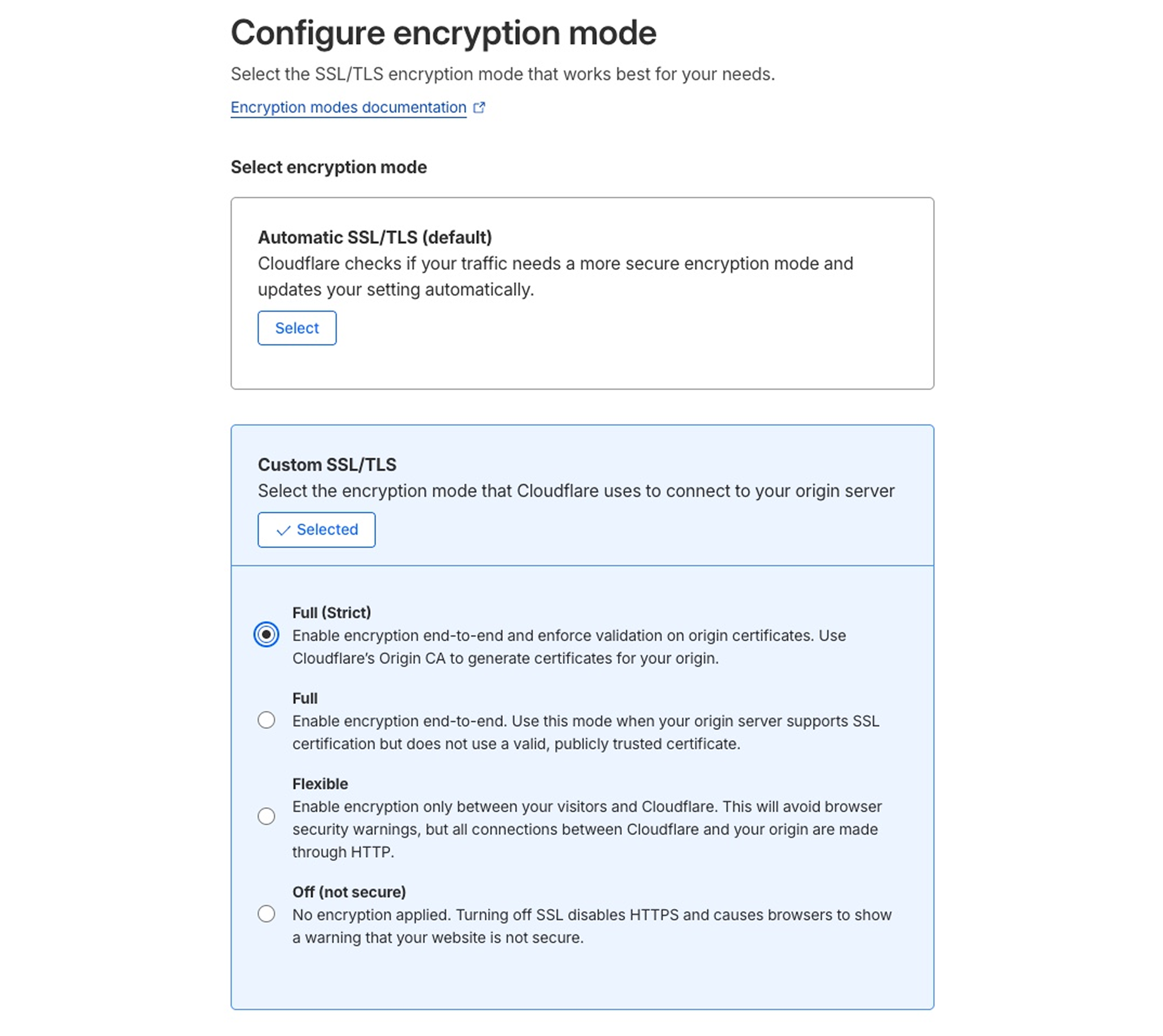 Configure O2O with Full (Strict) SSL