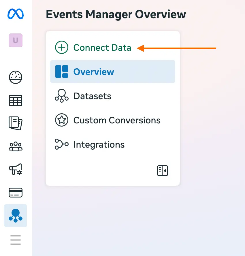 Connect data in Events Manager