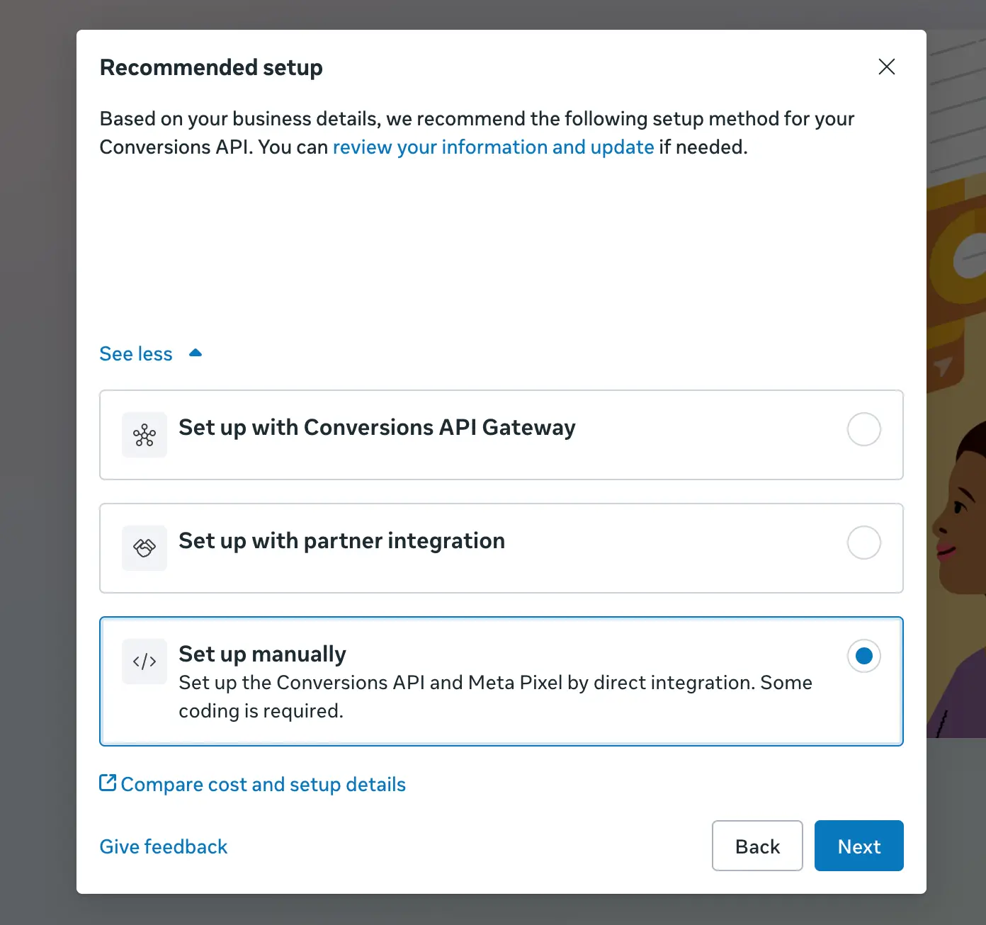Set up Pixel Manually