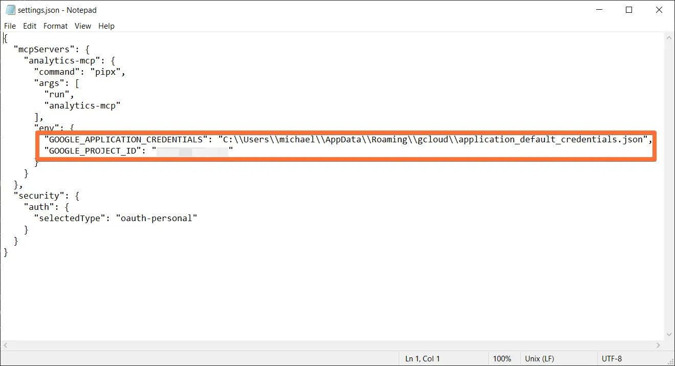 Add your configuration