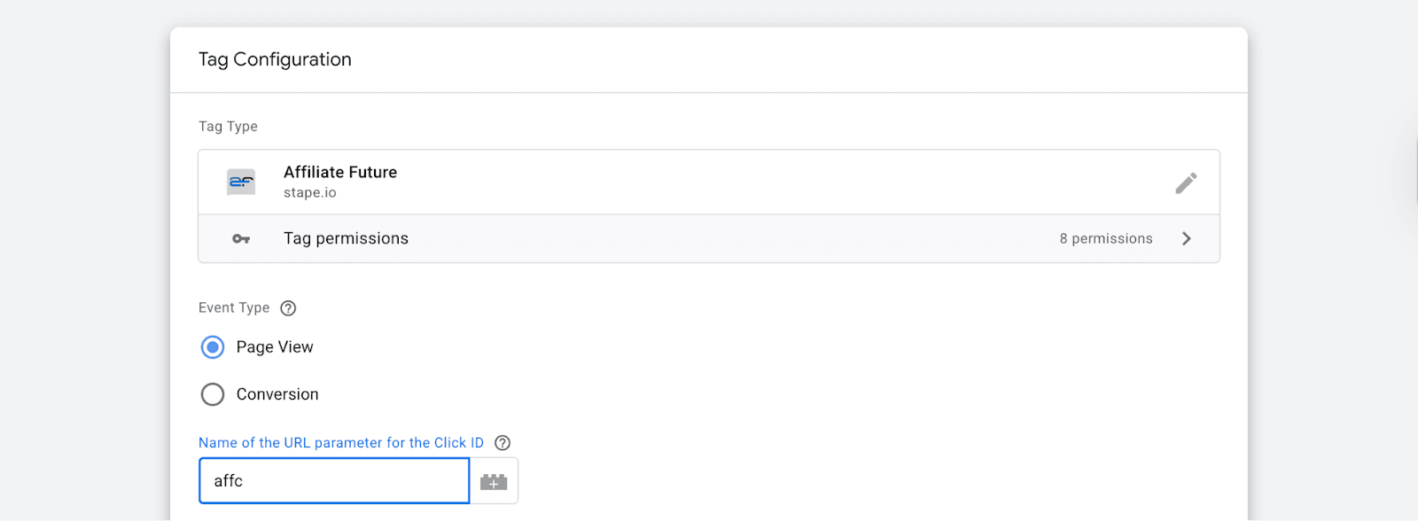 “affc” as the Name of the URL