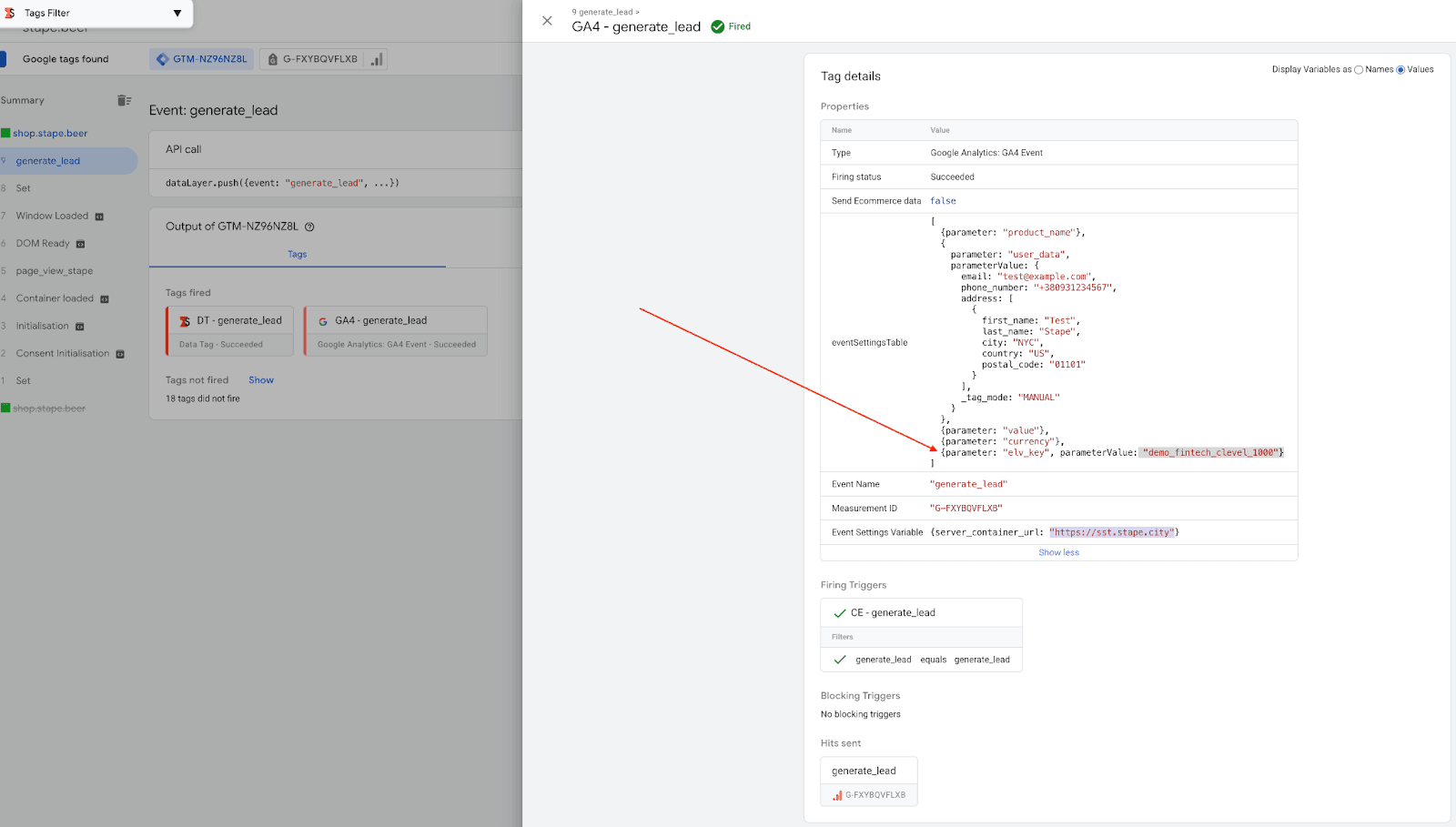 Run web and server GTM containers preview