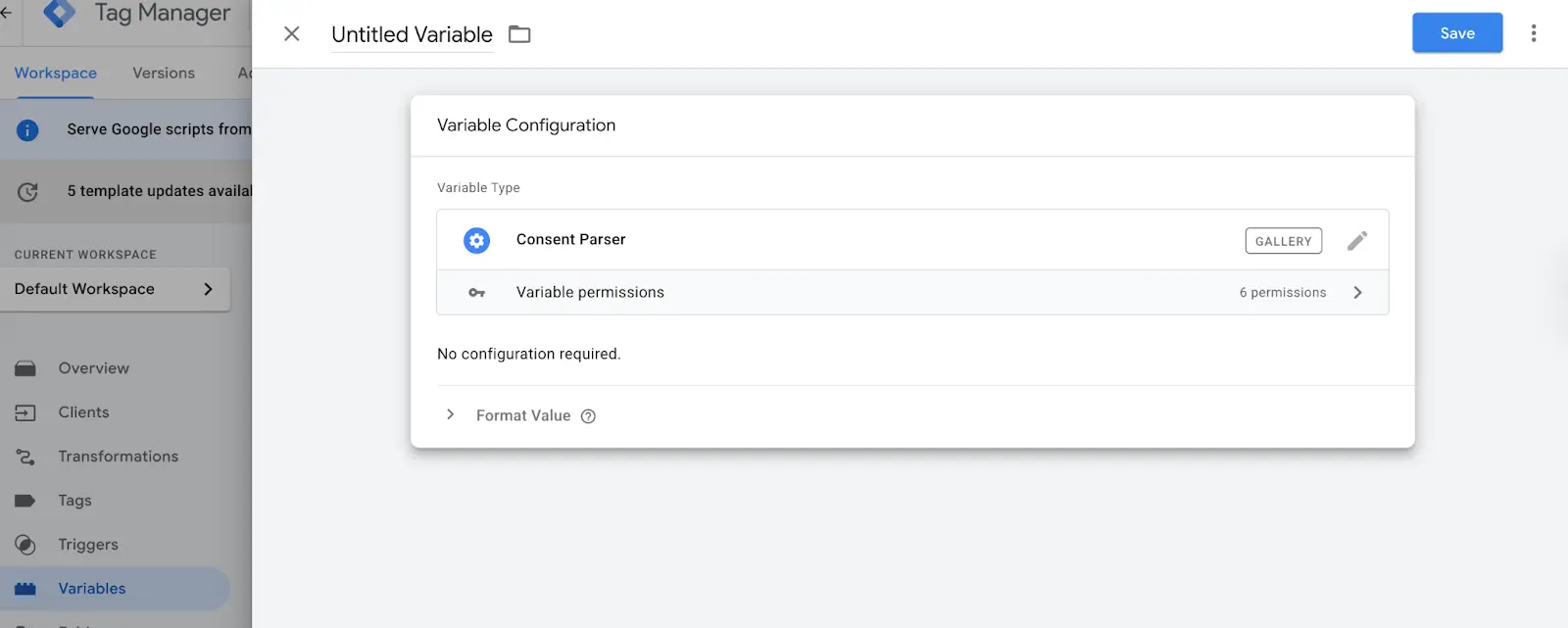 Content Parser variable 