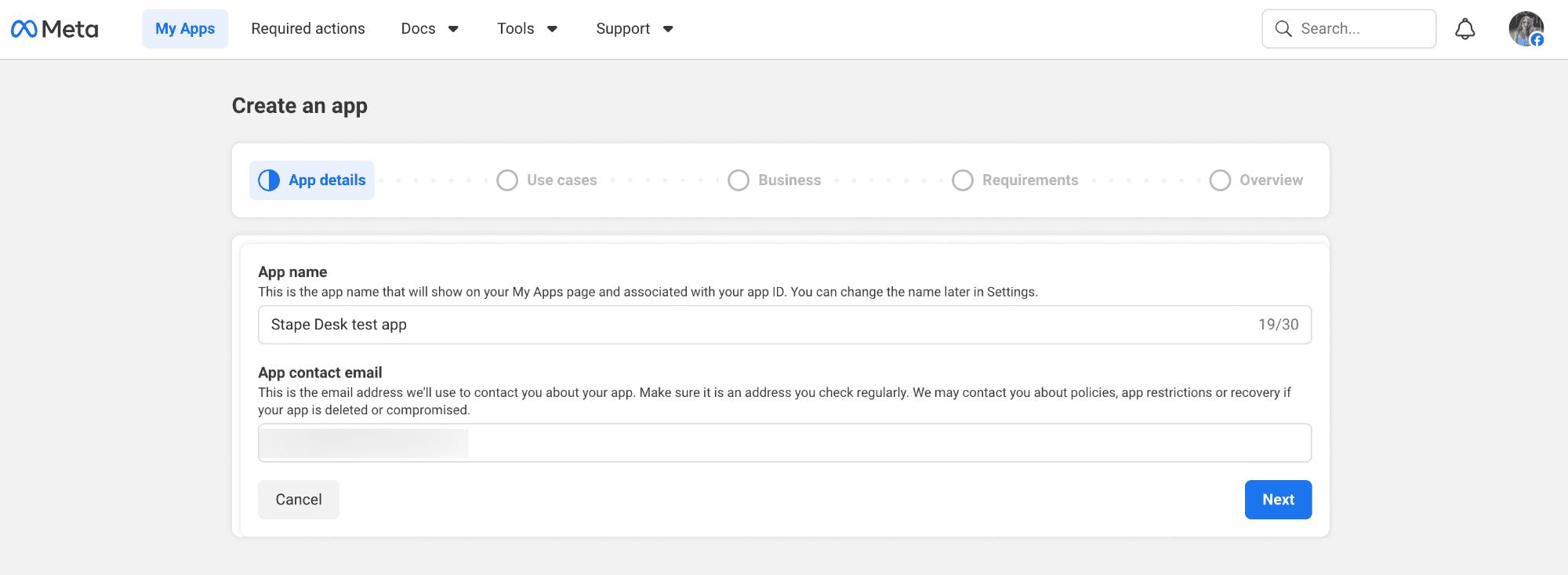 Add a name for the app