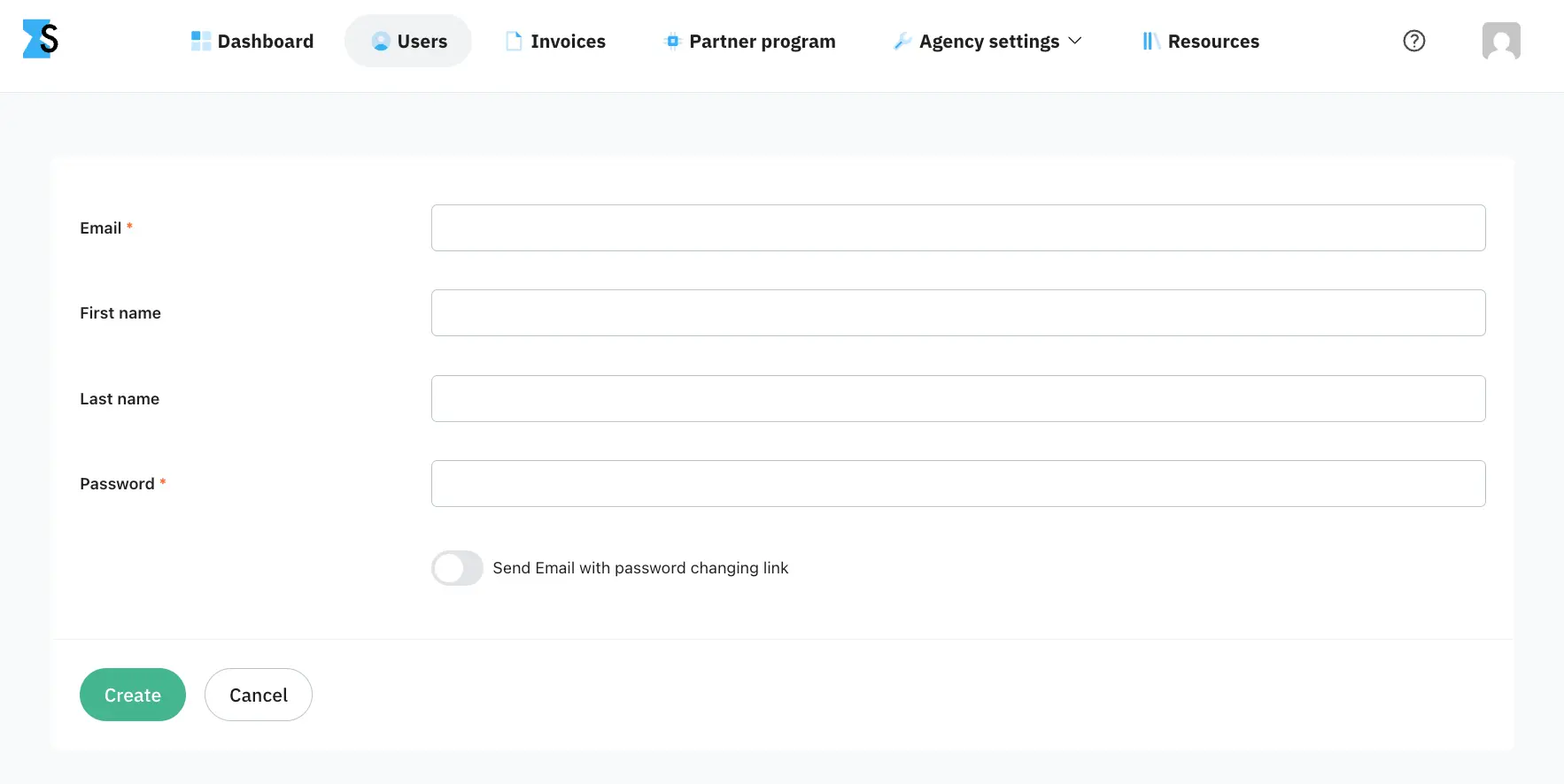 Create a Stape account for the client