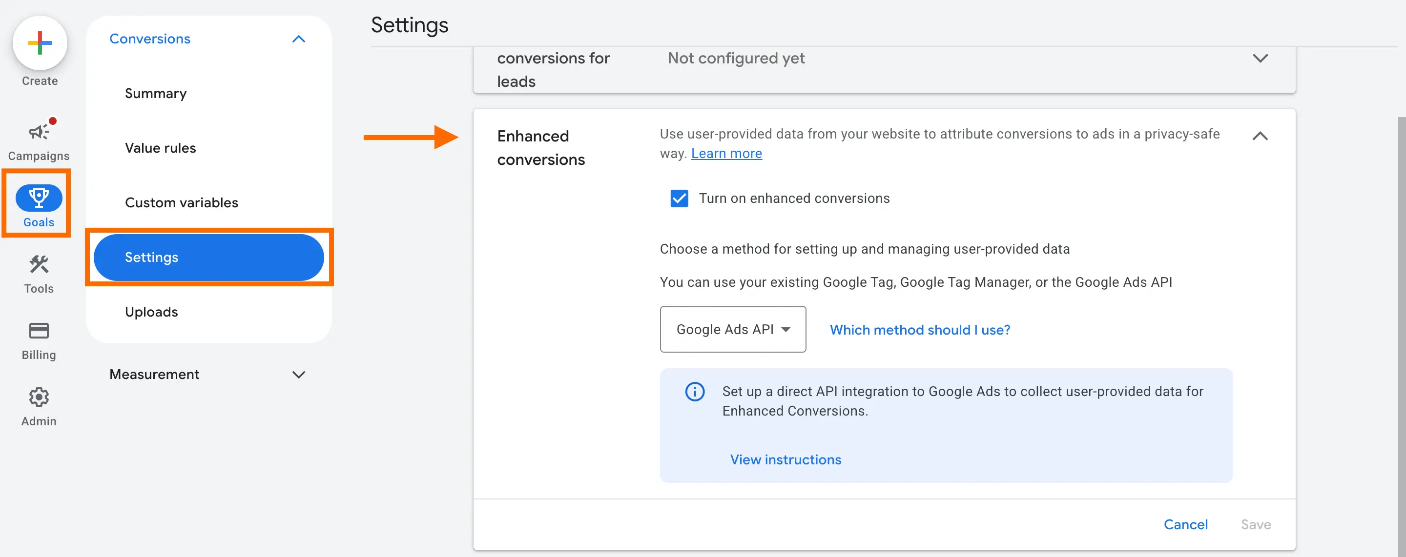 Enhanced conversions