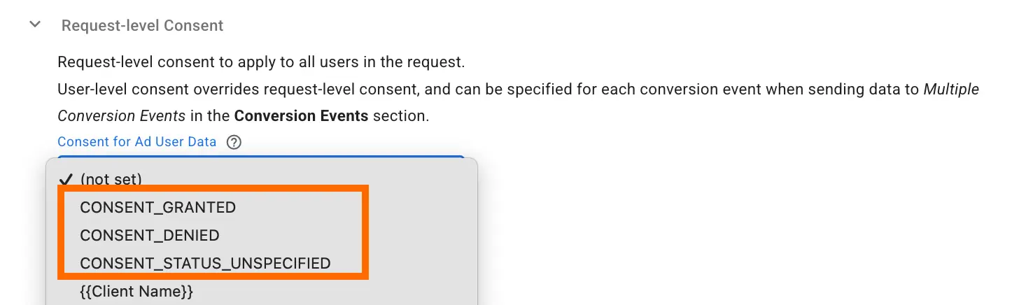 "Request-level Consent" section