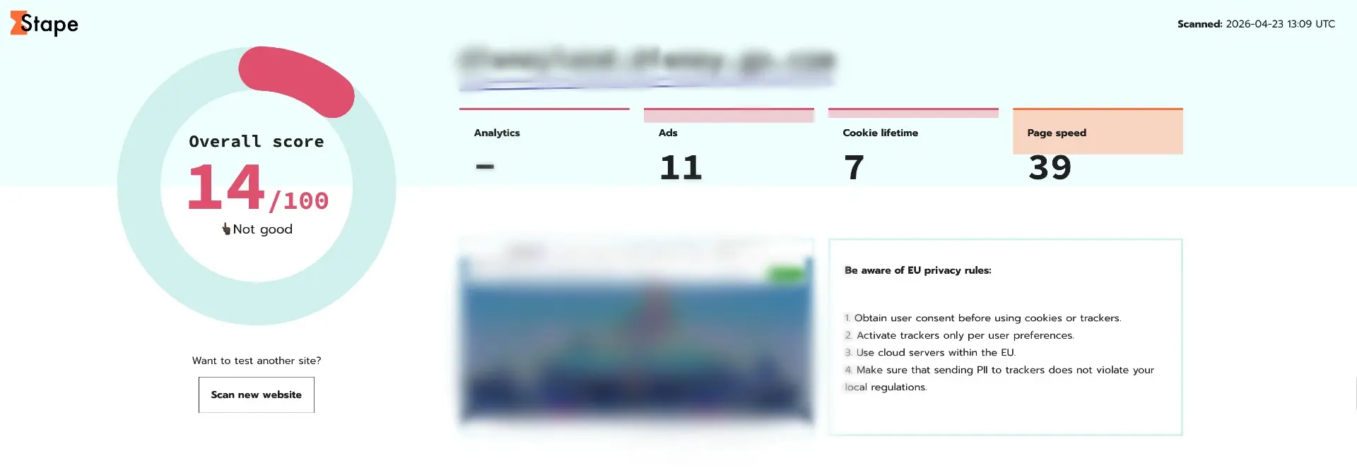 Website Tracking Checker by Stape