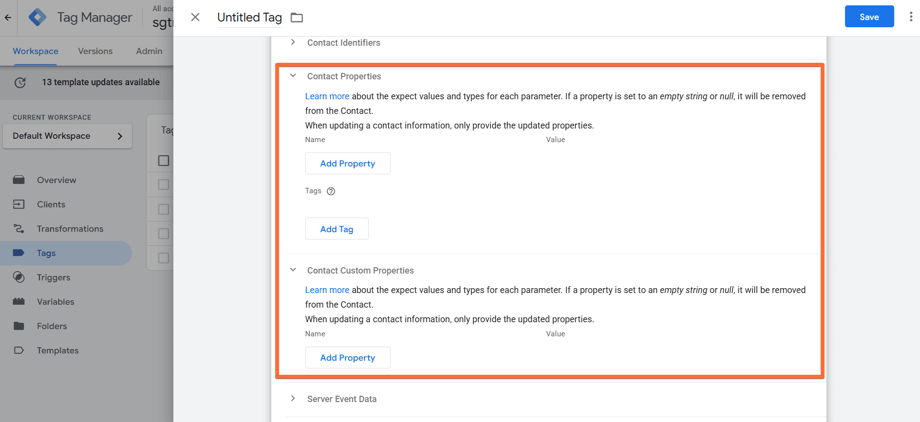 Contact Properties