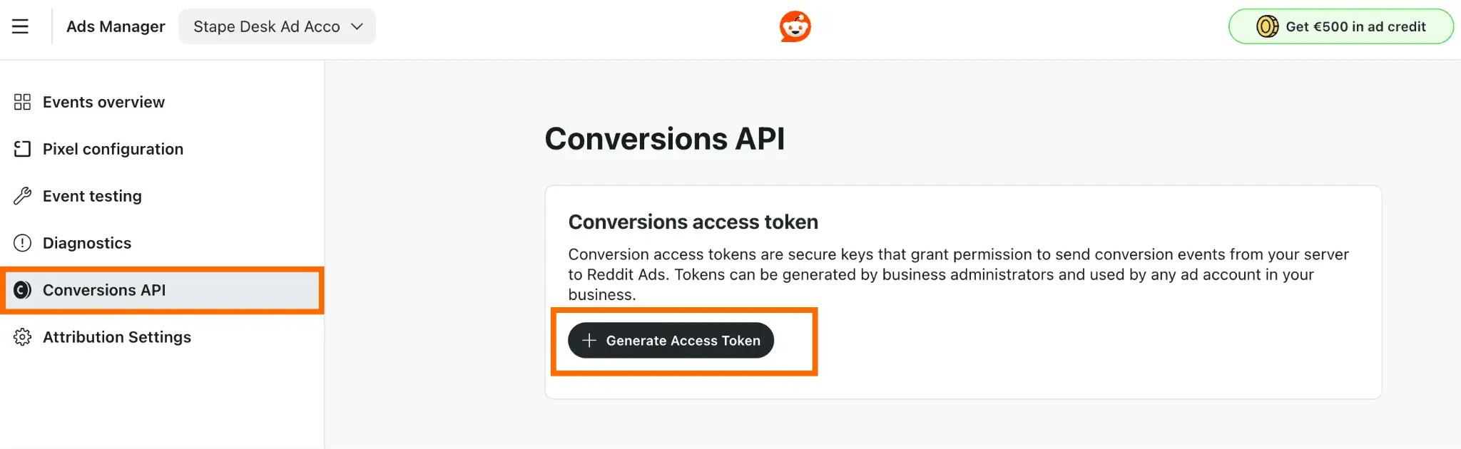 Generate token