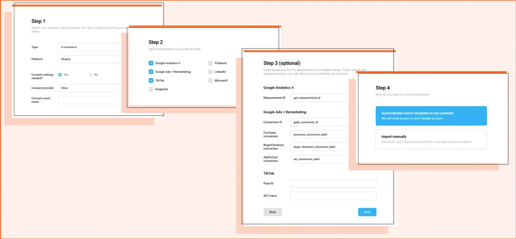 Setup Assistant configuration steps