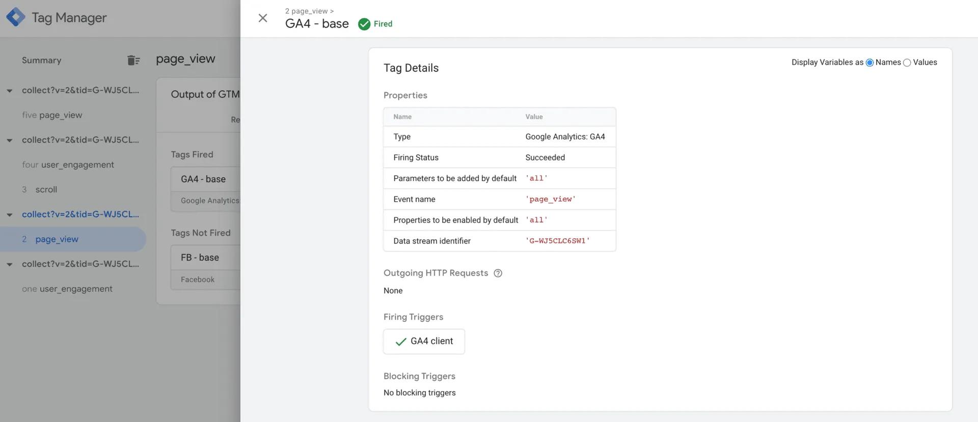 tag details