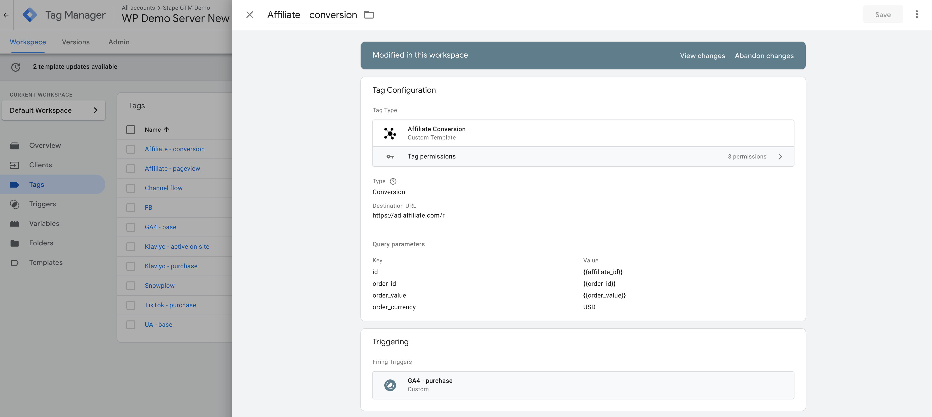 affiliate conversion tracking server-side