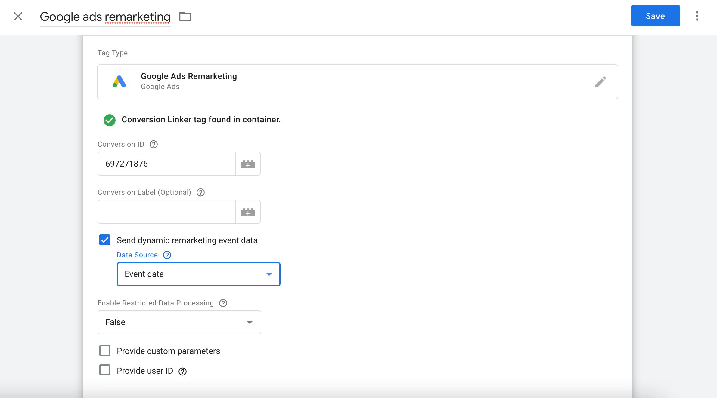google ads product remarketing