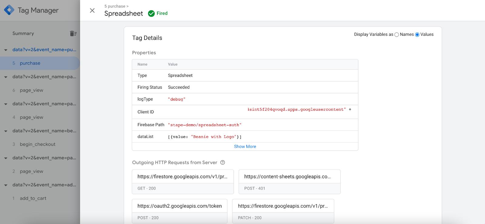 Google Sheets 