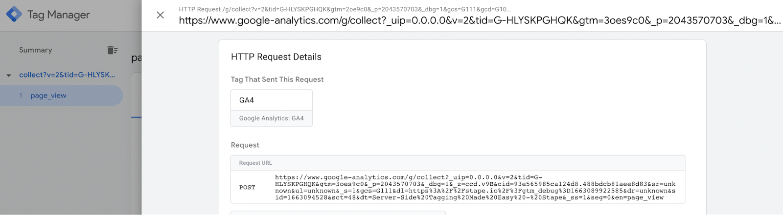test GA4 user data anonimisation