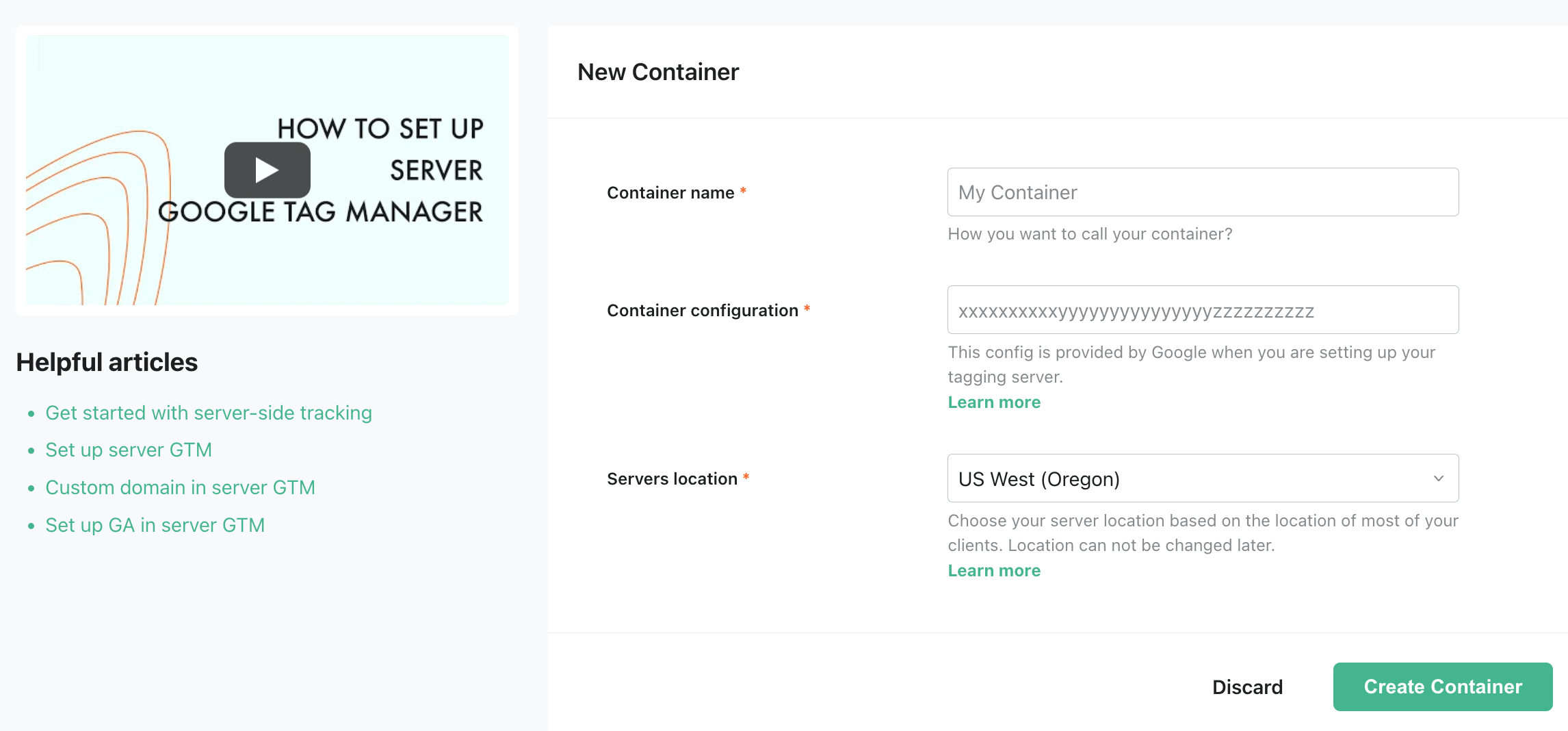 add a container at stape