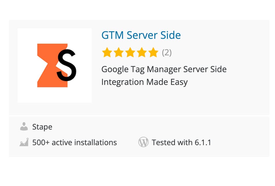 GTM server-side voor WordPress door Stape